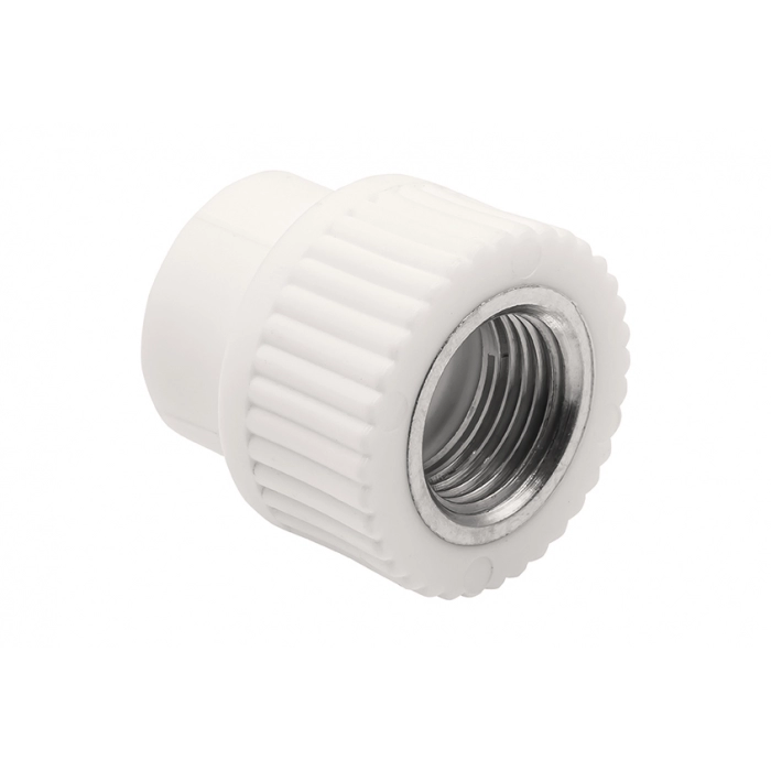 Муфта комбинированная внутренняя резьба 20х1/2" EVER PLAST /белый